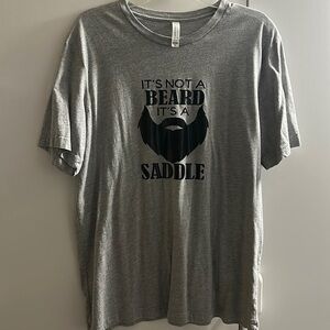Men’s grey funny tshirt. NWOT. XL.